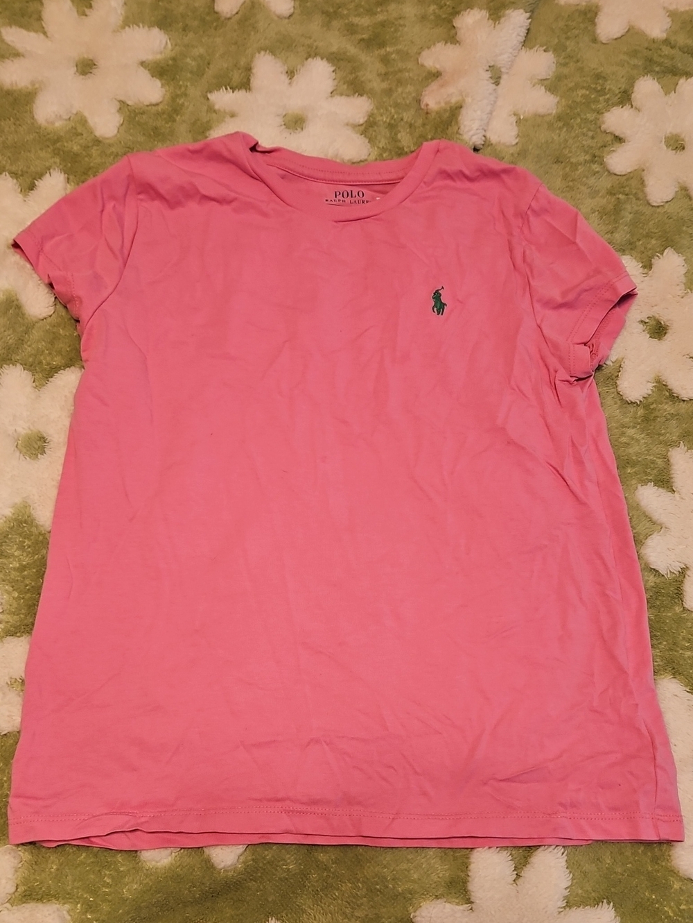 Polo by Ralph Lauren Pink Crewneck Tee - Logo Print
